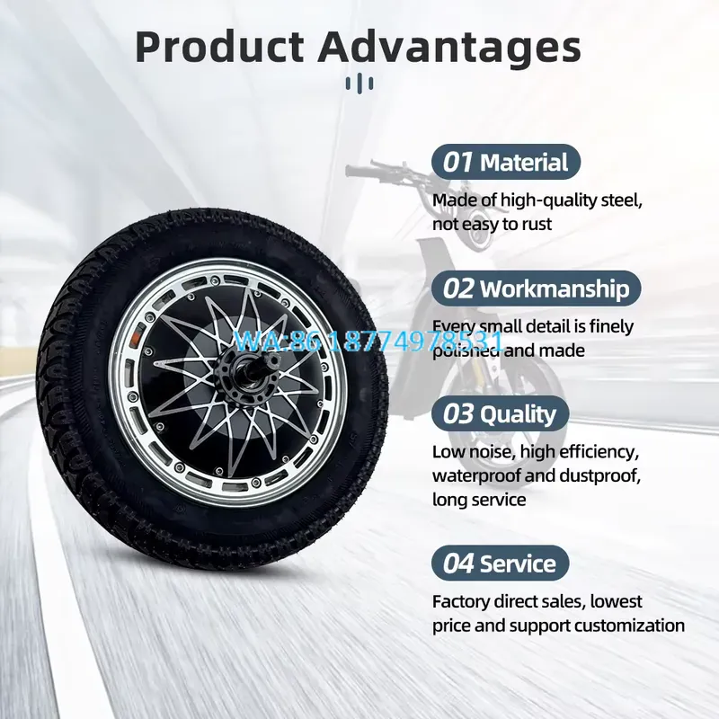 72V 5000W Hub Motor Kit - Kit de moteur de moyeu BLDC