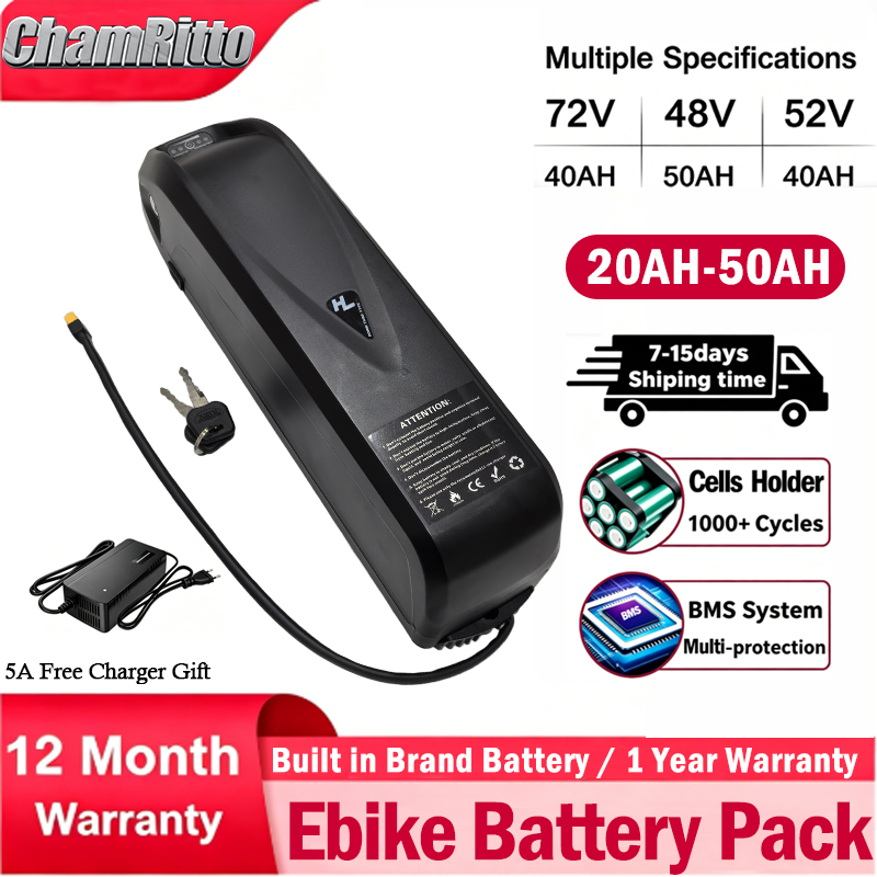 Batterie de vélo électrique 72 - Ebike Battery 48V 20Ah Hailong avis et prix