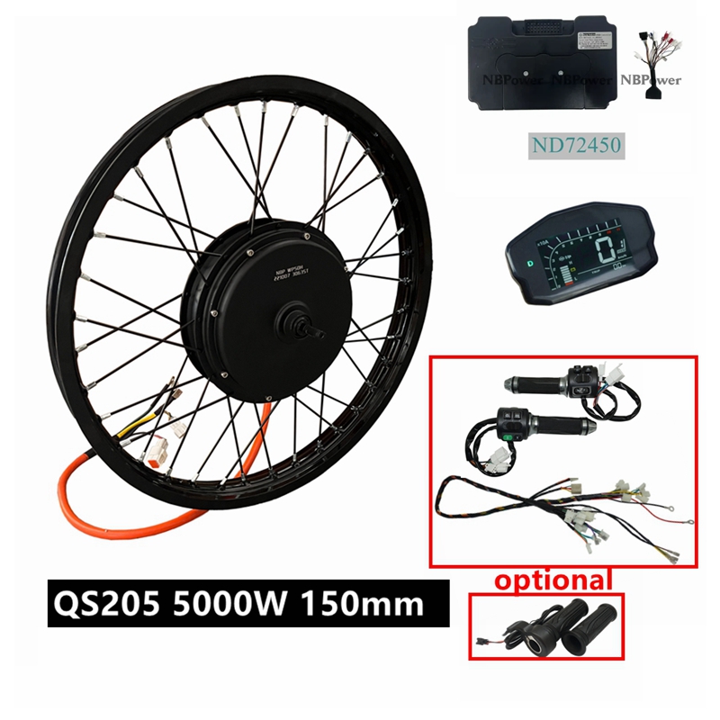 Kit de vélo électrique NBpower - 72V 5000W Hub Motor Kit avis et prix