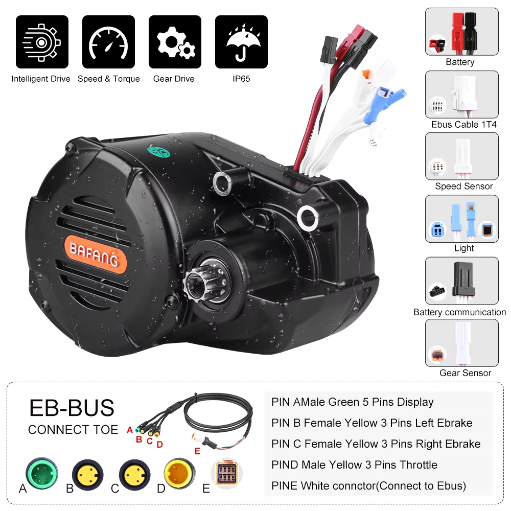 Kit de conversion pour vélo él - Mid Drive Motor Kit 52V 1000W avis et prix